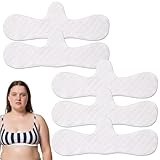 CZAYEFNH Cuscinetti antisudore Reggiseno Cotone riutilizzabili 5 Pezzi assorbenti per Seni Donna Taglia Media e Grande Lavabili per Palestra Ufficio Estate