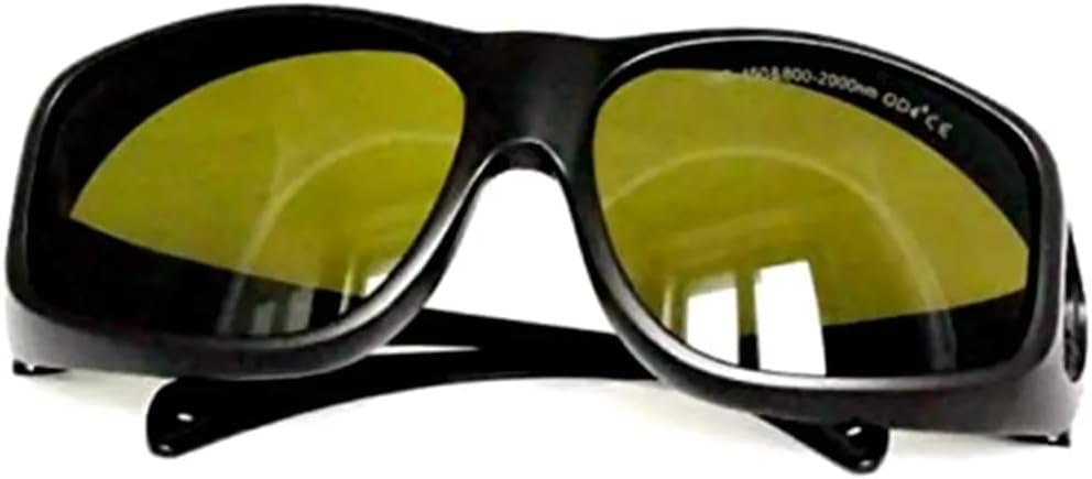 Laser Safety Glasses Protective Goggles for 190nm-450nm & 800nm-2000nm OD4+ T%=30 EP-5-9 with Case