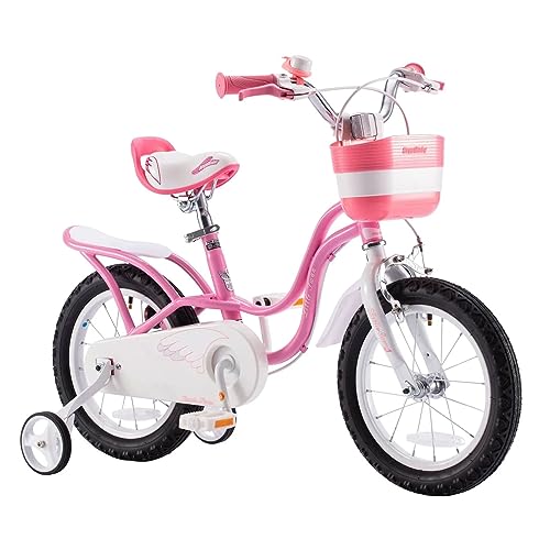 Image of Royalbaby Princess Girls Kids Bike 12 14 16 18 20 Inch Children Bicycle with Basket for Age 3-12 Years