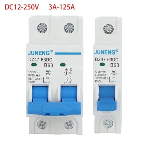 Disyuntor de CC de 48V y 125A para protección de baterías de litio e inversores 2