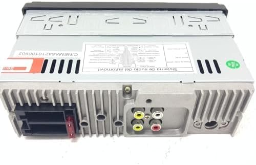 Rear view of Genérico TREO CINEMA54 car stereo showing wiring connections