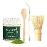 Naoki Matcha Fragrant Yame Ceremonial Blend Matcha (40g / 1.4 oz) With Traditional Matcha Tea Set