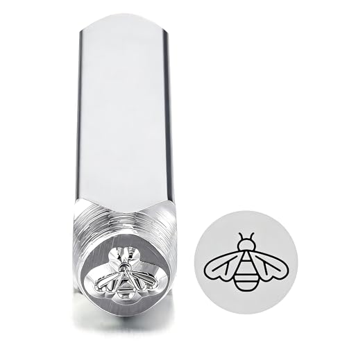 Yoption 6mm Bee Metal Punch Stamp Stamping Tools for Stamping/Punching