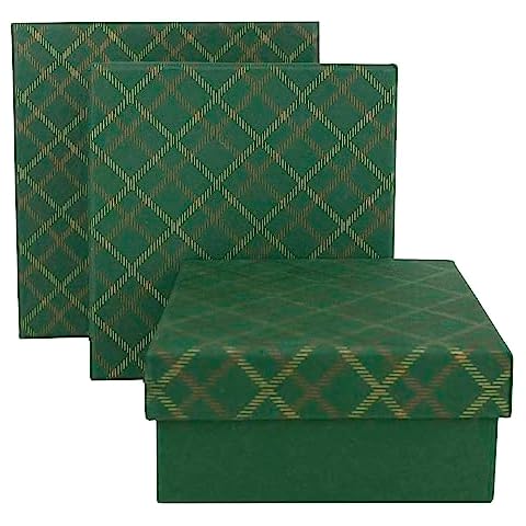 Emartbuy Set of 3 Handmade Cotton Paper Gift Boxes Cover