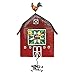 Allen Designs P1664 Barn Yard Pendulum Wall Clock 17.75