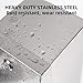 Commercial Toilet Paper Tissue Dispenser Dual Rolls Toilet Paper Holder with Lock,Heavy Duty Stainless Steel Touchless Automatic Paper Towel Dispenser with Shelf Wall Mount for Bathroom/Restroom