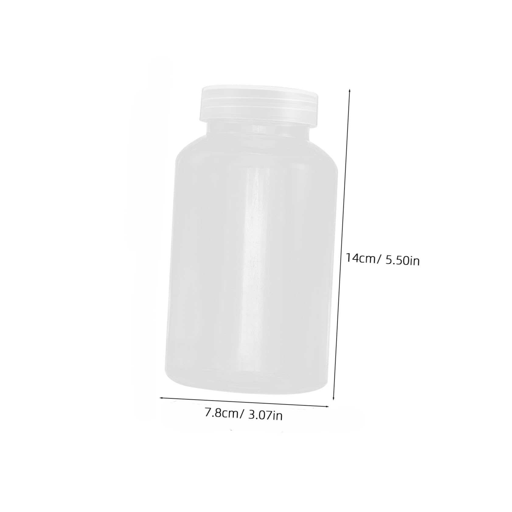 ABOOFAN Bottles Lids Included 6pcs 500ml Plastic Storage Bottles for Sample Leak Proof Dispensing Bottles