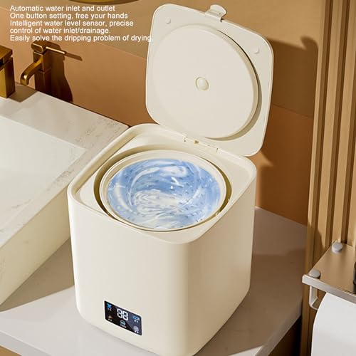 Machine à Laver Portable 7L Avec Essoreuse - Mini Laveuse Automatique Pour Dortoir, Camping-car, Sous-vêtements - 4