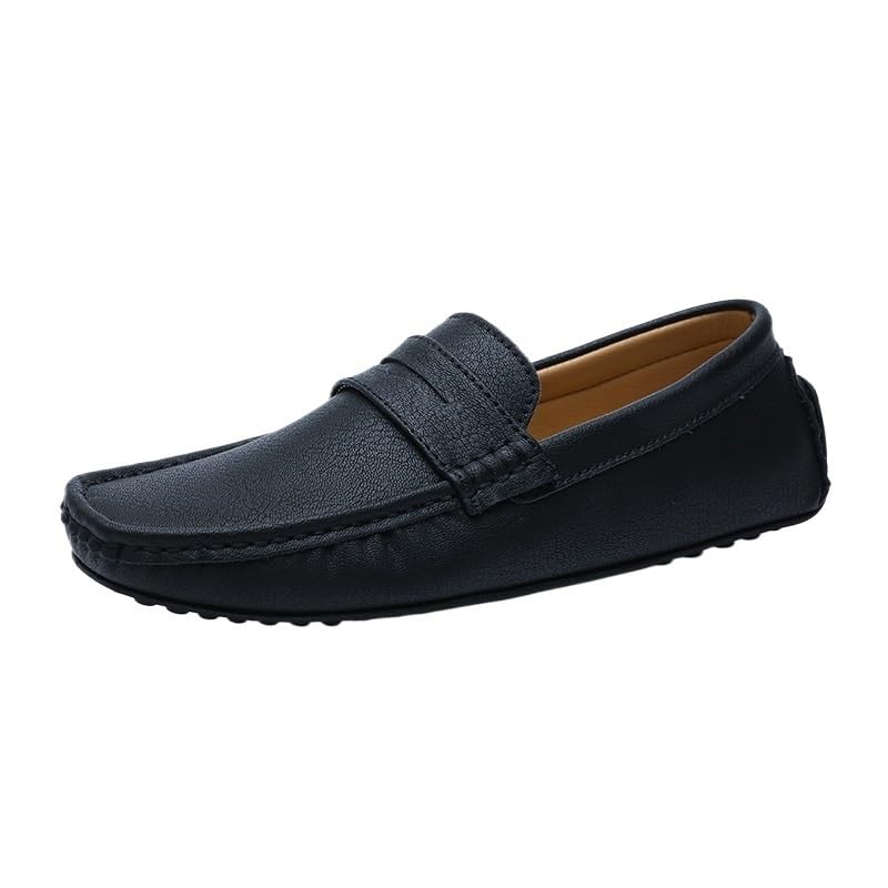 Men's Party Loafers Shoes Leather Uniform Outdoor Solid Color Tuxedo Wedding Slip Resistant Formal Slip-on