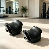 Wodsty U-Form Schaumstoffpolster für Inversionstisch Beinhalter, rutschfest Weich Komfortabel, Ersatzkissen für Fitness Rückentraining Schwarz 2 Stück