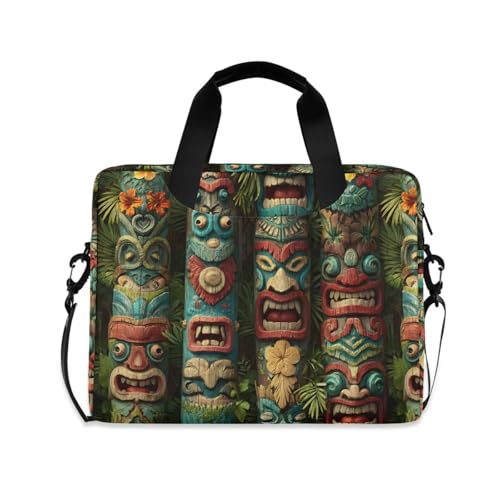 Bolso bandolera para laptop con estampado y múltiples bolsillos miniatura 1