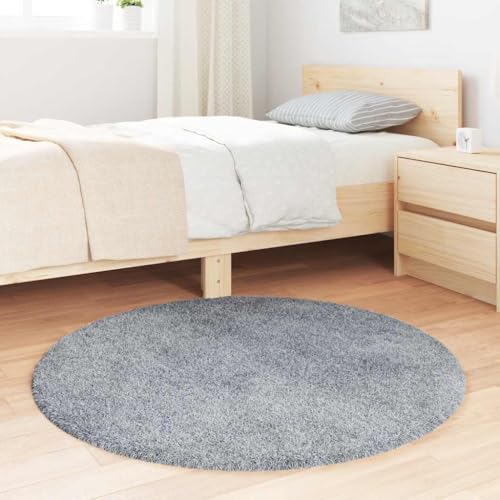 Tapis shaggy à poils longs polyester antidérapant et durable 100 x 100 cm