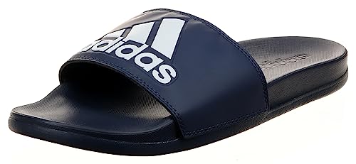 adidas Unisex Adilette Comfort Sneakers, Shadow Navy/Ftwr White/Shadow...