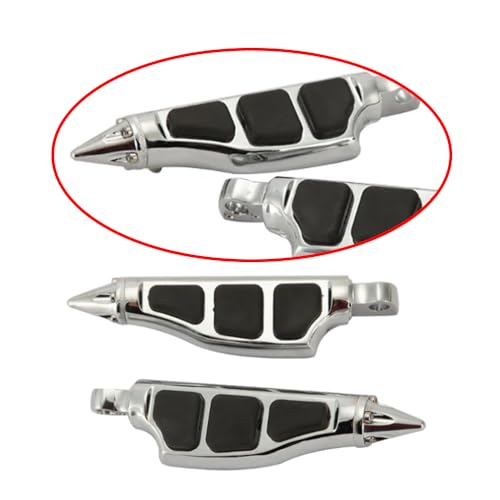 Repose-pieds de moto Harley compatible custom chrome avec fixation 10 mm