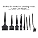 8Pcs Non Static Brushes, Portable Anti Static Brushes for Electronics Computer Keyboard Laptop Cleaning Brush Kit Circuit Board