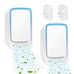 Air Purifier for Bedroom Home, 2 Pack Plug In Negative Ion Air Purifier, Portable Quiet Ioniser for Smokers, Reduces Odours from Pets/Toilet/Dust/Office/Home/Room (2)