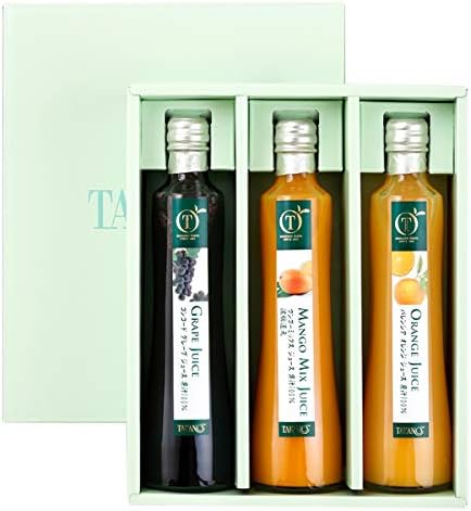 新宿高野 果汁100％ ジュースギフト 3JEA ( バレンシアオレンジ / コンコードグレープ / マンゴーミックス 各1本 ) お祝い ギフト 贈答品 (箱入り)