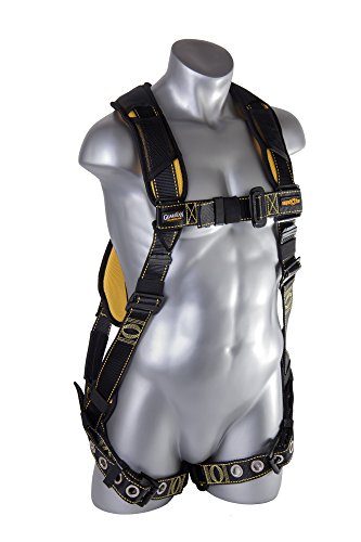 Image of Guardian 21053 Cyclone Harness with PT Chest /TB Leg /No Waist Belt /Non Construction, Black /Yellow