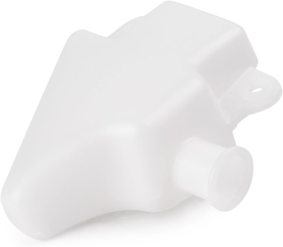 Mallofusa Motorcycle Radiator Water Coolant Reservoir Overflow Tank Replacement Compatible for Yamaha YZF-R1 2007-2008 White