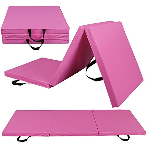 FITORON 2 inch Thick Folding Exercise Mat with Carrying Handles, Gymnastics Panel Workout and Home G FITORON 2 inch Thick Folding Exercise Mat with Carrying Handles, Gymnastics Panel Workout and Home G