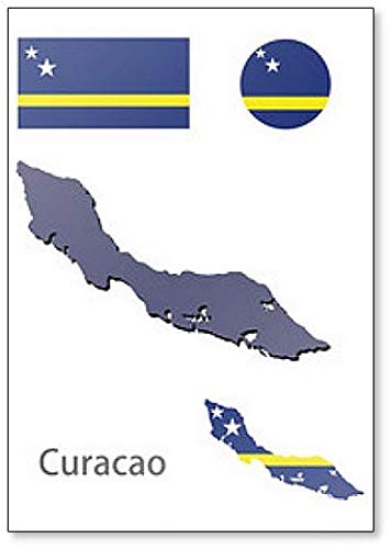 Country Curacao Silhouette Fridge Magnet #TOP30
