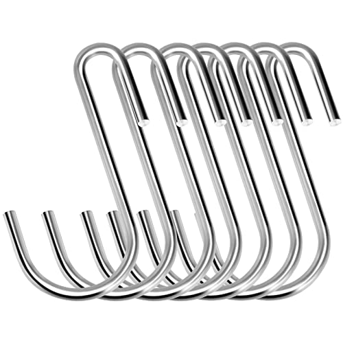 Kinxuanda 30Pcs S Hooks, Premium Stainless Steel S Hooks For Hanging Kitchenware, Professional S Shaped Hooks For Hanging Pots, Pans, Cups, Plants, Bags, Jeans, Towels #TOP20