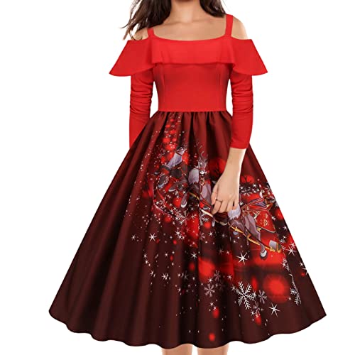Robe de fête chic pour femme pour le réveillon en famille