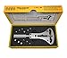 Timewheel TWJAXA2 Waterproof Watch Screw Case Back Opener Wrench for Large Watch With 4 Sets of Champs (Round, Flat, Square & Toothod)