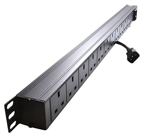 Eagle 12-Way UK Vertical Socket PDU to C14 Plug