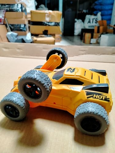 Image of Plastic Push and Go Mini Monster Truck Set, Stunt Car Vehicle Toy for Kids, Friction Toys, Baby Cars, 3+ Years (White)