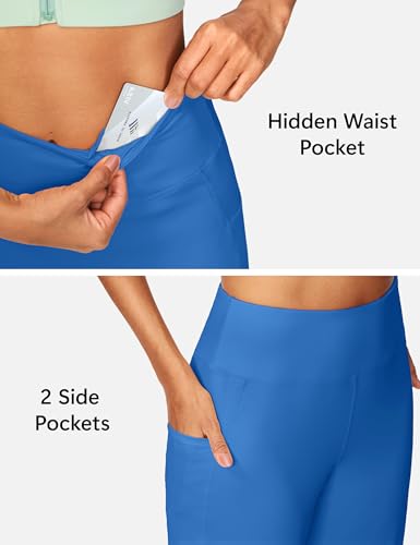 Image of ISEEGZ 15 inch / 18 inch / 21 inch / 25 inch Capri Pants for Women High Waist with Pockets Women's Capris Workout Yoga Pants Loose Straight Leg