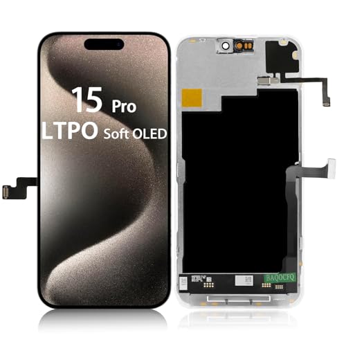 LTPO Soft OLED for iPhone 15 pro Screen Replacement 6.1 inch Display Featuring Touch