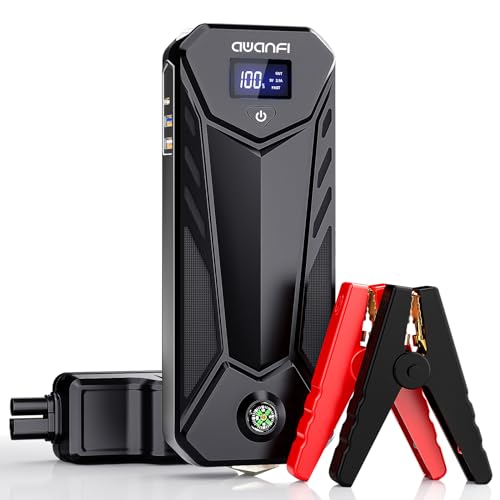 AWANFI Jump Starter 3000A, Battery Jump Starter Portable Jump Starter Battery Pack 12V Jump Starter Box for Up to 10.0L Gas or 8.0L Diesel Engine with USB Quick Charge, LED Flashlight