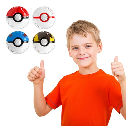 GACUT Wirf Ball,4 Stück Spielzeugball mit Figur,Anime-Charakter Kinderspielzeugball,Bälle zum Werfen für Kinder, Mini-Figuren-Set, Geschenke für Jungen und Mädchen