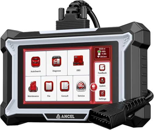 Escáner OBD2 ANCEL DS100 con diagnóstico de 4 sistemas y funciones de reinicio integradas