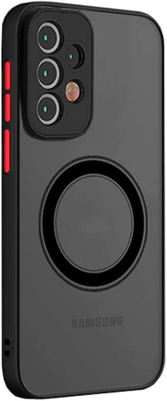 Doowear Galaxy A23 5G Case Magnetic [Support Magsafe Charger] Wireless Anti-Scratch Shockproof Matte Clear Full Camera Protection Slim Thin Phone Cover Case for Samsung Galaxy A23 5G 6.6"-Black