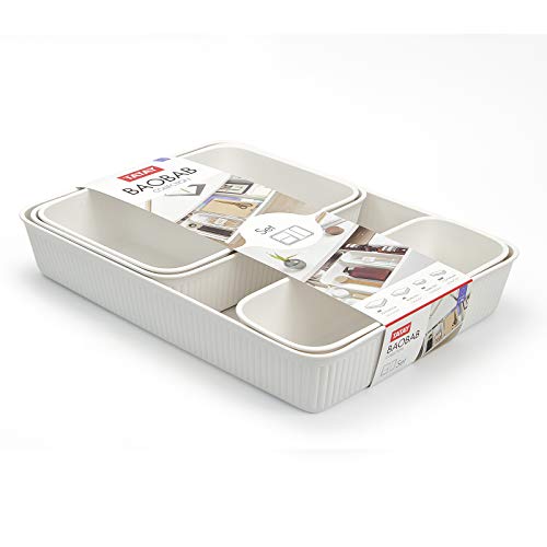 PracticDomus - set met 4 + 1 tatay baobab organisatoren. Kleur: