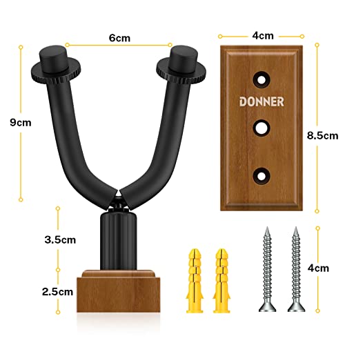 Donner Support Mural pour Guitare Acoustique Electrique, Porte Guitare Mural Noyer Noir pour Basse Ukulélé Violon… - Les Beatles, Paul McCartney, John Lennon, RIngo Starr, George Harrison Donner Support Mural pour Guitare Acoustique Electrique, Porte Guitare Mural Noyer Noir pour Basse Ukulélé Violon… – Image 3