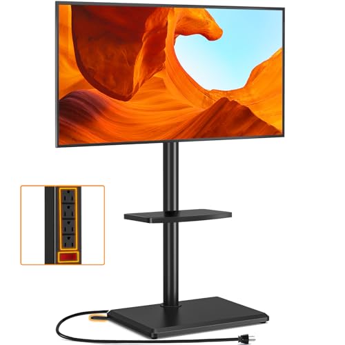 TVON Floor TV Stand with Power Outlet for 32-65 inch TVs up to 88 lbs