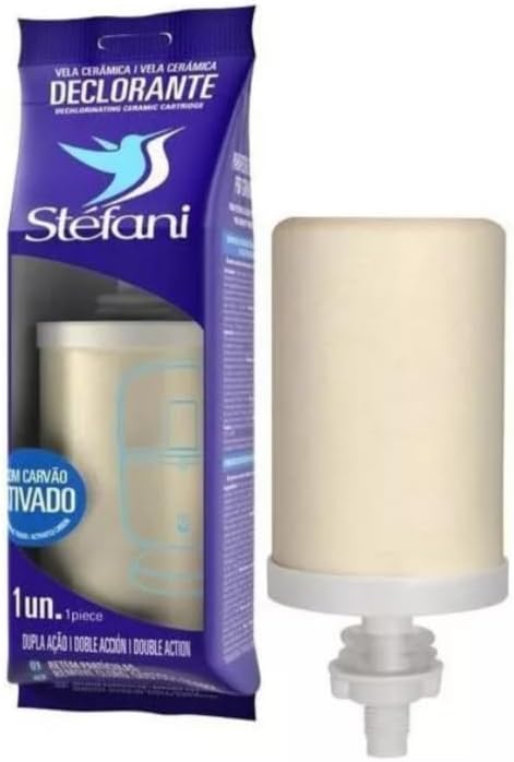 Brazilian Double Action ceramic water filter cartridge,Beige (KIT OF 3)