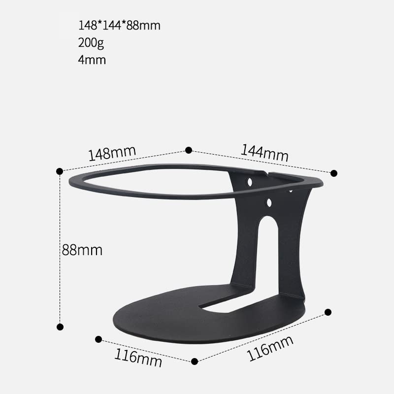 Soporte de pared para Echo Studio y altavoces inteligentes de acero negro 2