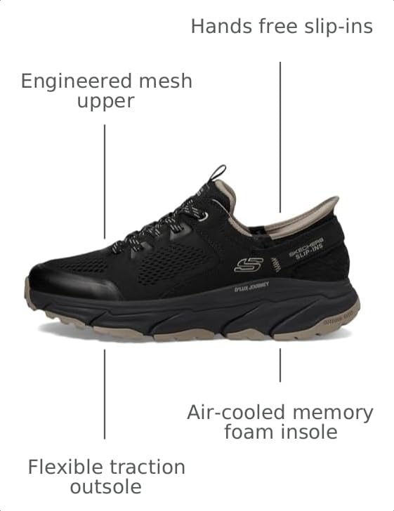 Image of Skechers Men's Slip-ins Relaxed Fit: D'lux Journey - Switch Stitch Slip-on Sneakers