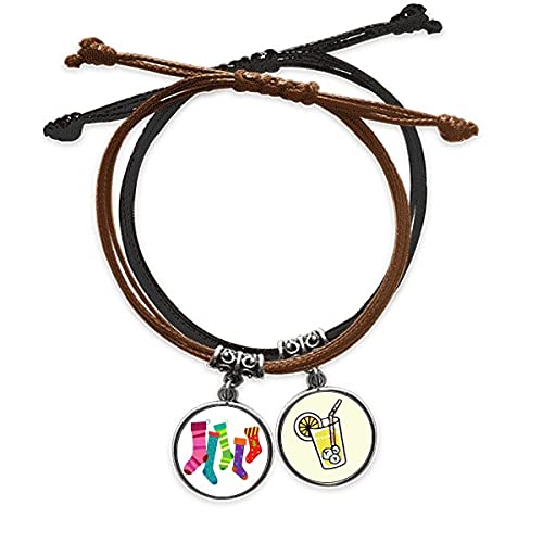 Illustration colorée de Noël sur bracelet en cuir pour vos soirées