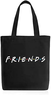 شنطة يد كبيرة توت - فريندز - اسود، للنساء