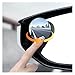 Rimless Car Convex Wide Angle Strong Suction Cup Blind Spot Mirror 360-Degree Safe Rear View Mirror Parking(Black)