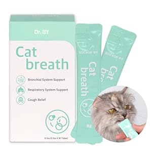 Doctorby Cat Breath Bronchial Supplements – Cat Nose Relief Sneezing runny Nose Drops Respiratory Function & Immune Support with TF-343-30 Individually Packaged (1 Pack (30 Count)), Chicken