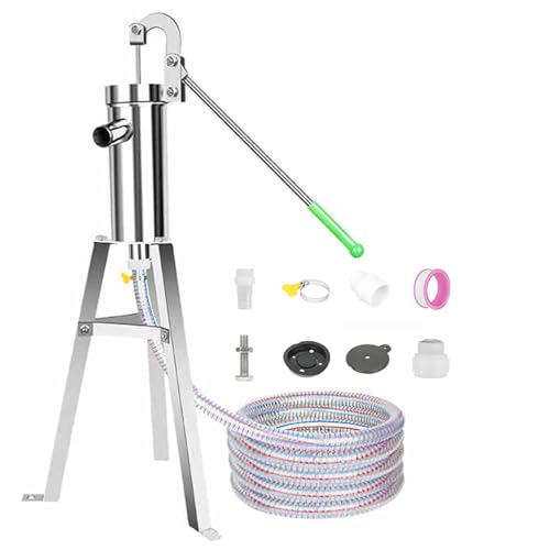 Pompe pour eaux souterraines en inox avec tuyau d'irrigation de jardin