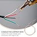 FRCOLOR 5m 1.5mm Diameter Exposed Conductive Copper Wire Roll for Electric Cable Making, DIY Sculpture, and Wire Crafting in Industrial Applications