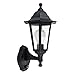 Produktbild MiniSun  Schwarze Außenwandleuchte im traditionellen Stil mit IP44-Schutz und PIR Bewegungsmelder  Außenwandlaterne