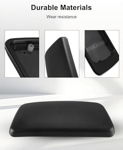 Chair Armrest Pads Fit for Haworth Zody Office Chair, Arm Pads Caps Replacement 1 Pair, Black - Thumbnail 4